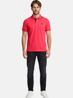 U.S. Polo Assn. Herren Poloshirts - USKayle in rot