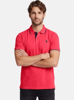 U.S. Polo Assn. Herren Poloshirts - USKayle in rot