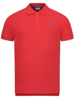 U.S. Polo Assn. Herren Poloshirt - USNeho in rot