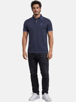 U.S. Polo Assn. Herren Poloshirt - USTristaan in blau