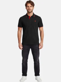 U.S. Polo Assn. Herren Poloshirts - USKayle in schwarz