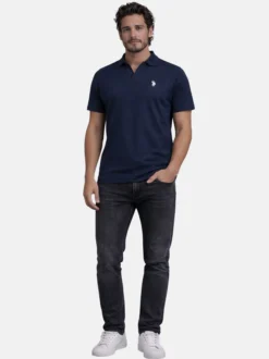 U.S. Polo Assn. Herren Poloshirt - USAAce in marine