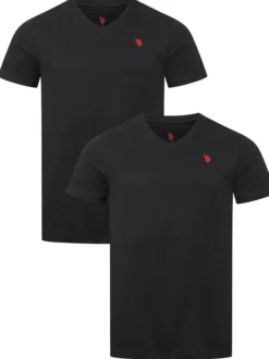 U.S. Polo Assn. Herren T-Shirt - USRiider in schwarz
