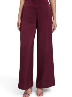 V by Vera Mont Damen Satinhose in aubergine
