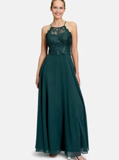 Vera Mont Damen Abendkleid in grün