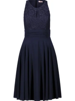 Vera Mont Damen Abendkleid in lind blau