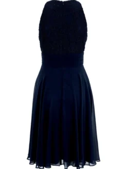 Vera Mont Damen Abendkleid in lind blau