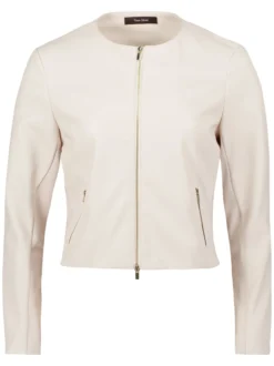 Vera Mont Damen Kunstlederjacke in beige