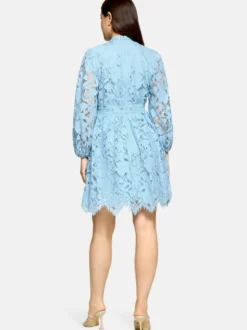Vera Mont Damen Spitzenkleid in hellblau