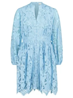 Vera Mont Damen Spitzenkleid in hellblau