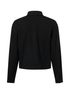 Vila Damen Hemdbluse - VIMagnolia in schwarz silber