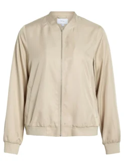 Vila Damen Jacke - Papaya in beige