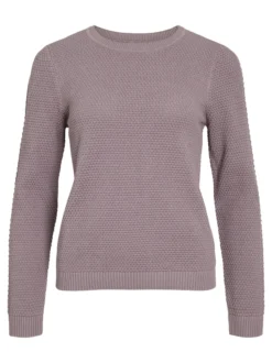 Vila Damen Pullover - VIDalo in altrosa - Ärmel: langarm