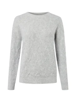 Vila Damen Pullover - VILAssia in hellgrau