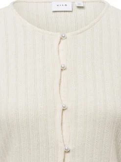 Vila Damen Strickjacke - VIAdalena in beige