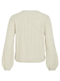 Vila Damen Strickpullover - VILiga in sand