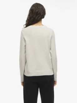 Vila Damen Strickpullover - VINikolina in beige