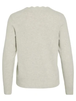 Vila Damen Strickpullover - VINikolina in beige