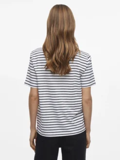 Vila Damen T-Shirt - VINora in weiß schwarz