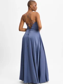 VM Damen Abendkleid in marine - Ärmel: ohne Arm
