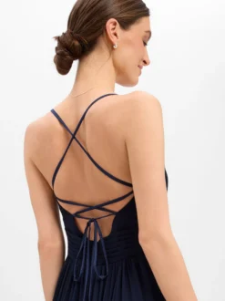 VM Damen Abendkleid in marine - Ausschnitt: V-Ausschnitt