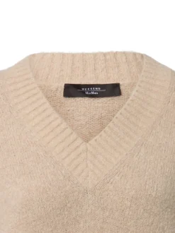 Weekend Max Mara Damen Strickpullover mit Alpaka-Anteil - Visita in sand