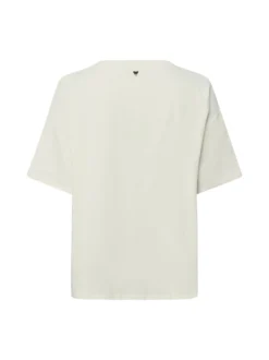 Weekend Max Mara Damen T-Shirt mit Seidenanteil - Pampas in beige schwarz