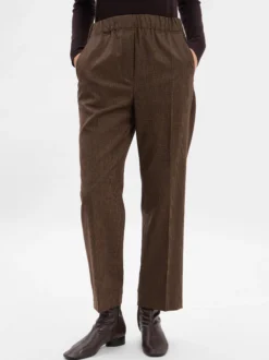 Weekend Max Mara Damen Wollhose - Hateley in mocca schwarz