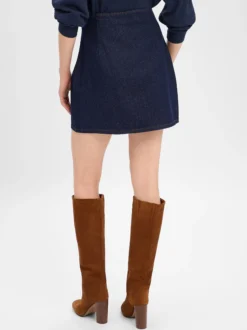 Y.A.S Damen Jeans-Minirock - Lisana in marine