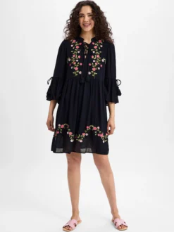 Y.A.S Damen Sommerkleid - YASChella in marine pink