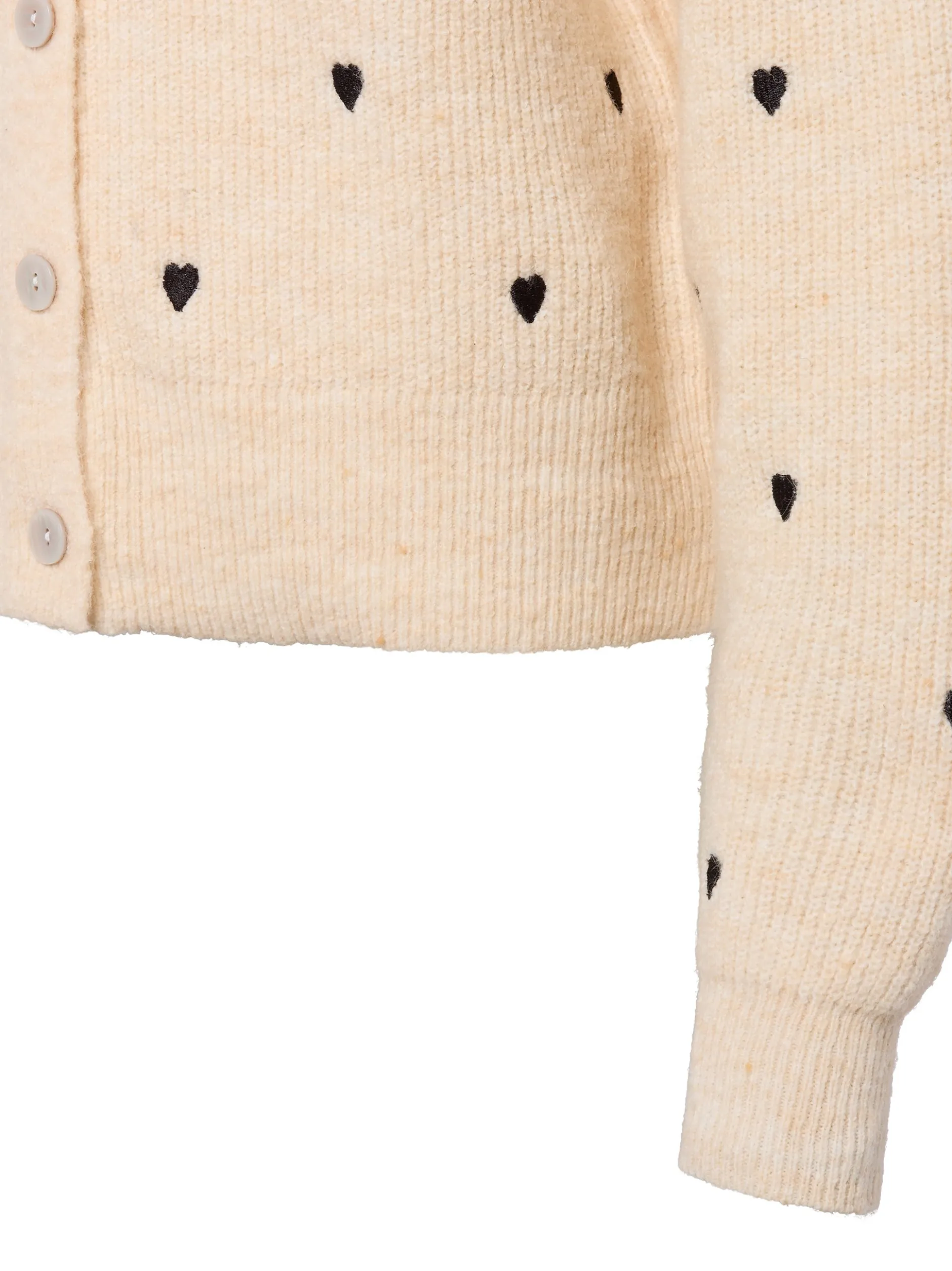 Y.A.S Damen Strickjacke mit Alpaka-Anteil - YASBow in sand schwarz