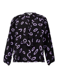 YOEK Damen Bluse in schwarz