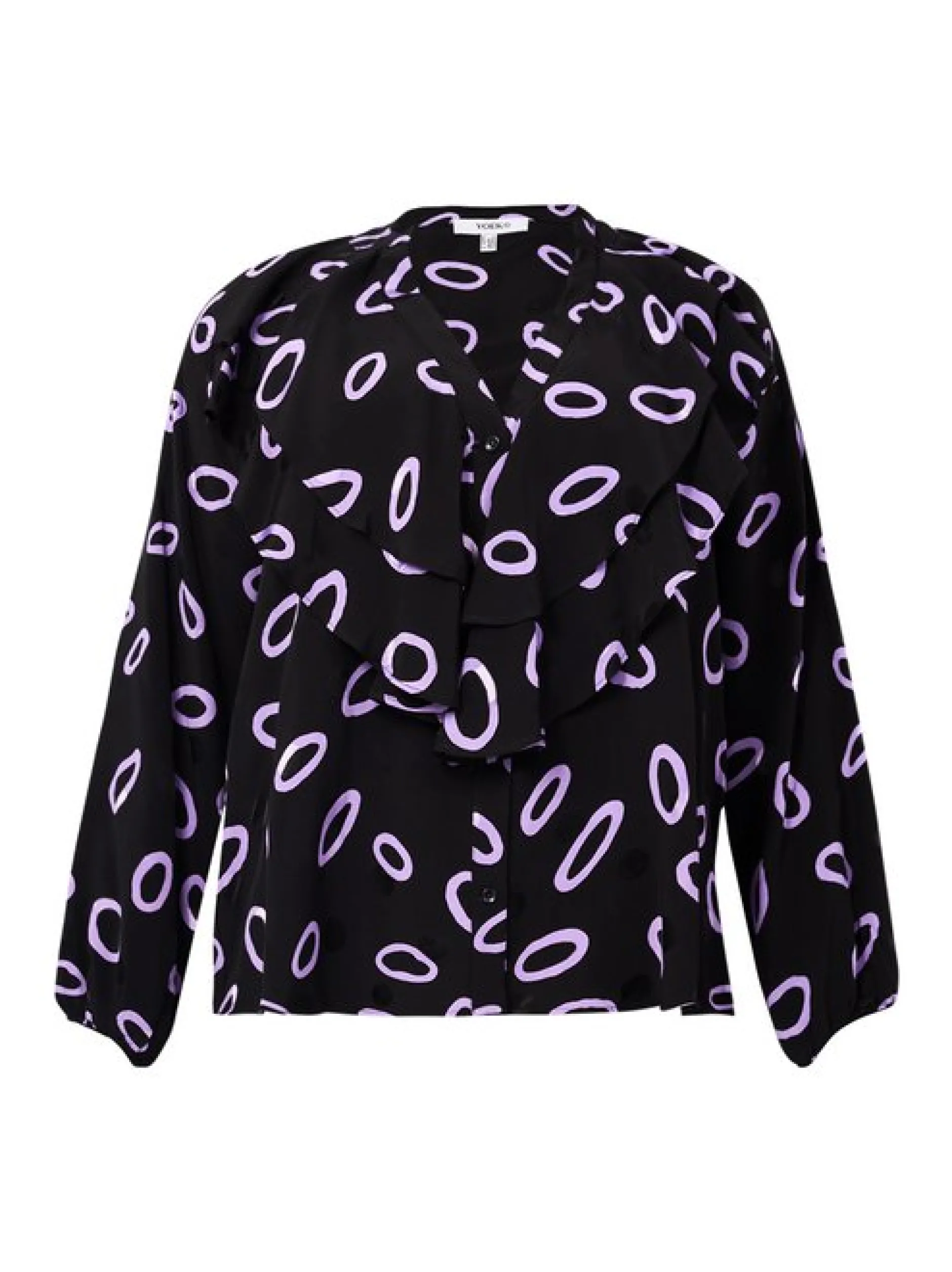 YOEK Damen Bluse in schwarz
