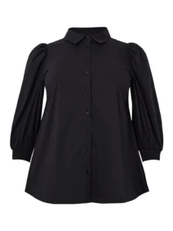 YOEK Damen Bluse in schwarz