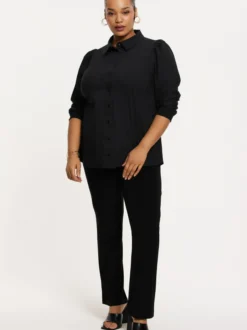 YOEK Damen Bluse in schwarz