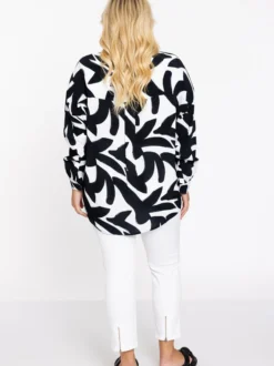 YOEK Damen Bluse in weiß