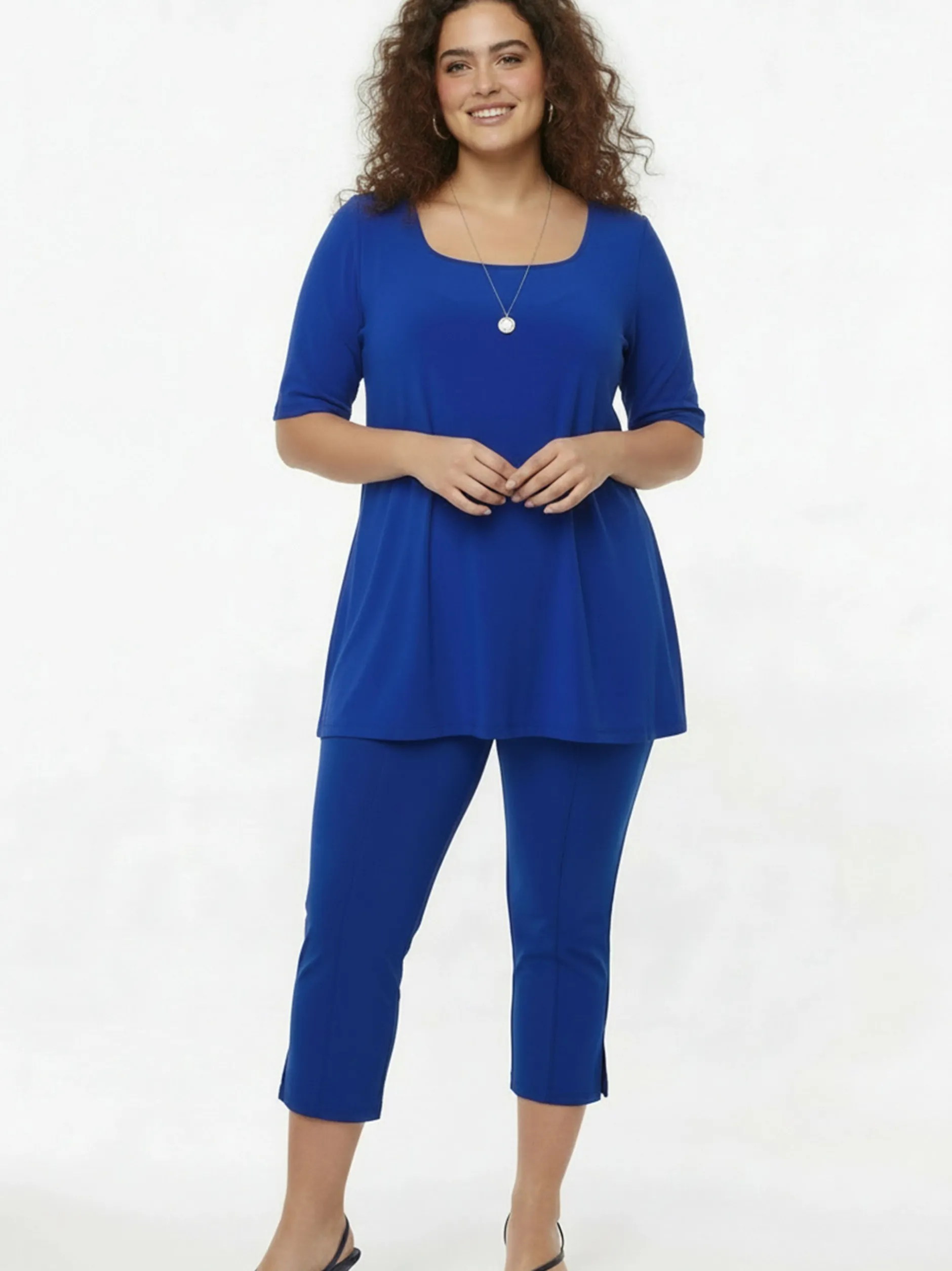 YOEK Damen Culotte in blau
