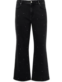 YOEK Damen Jeans in schwarz