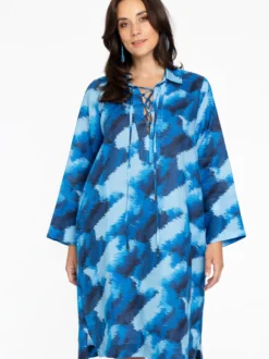 YOEK Damen Kleid in blau