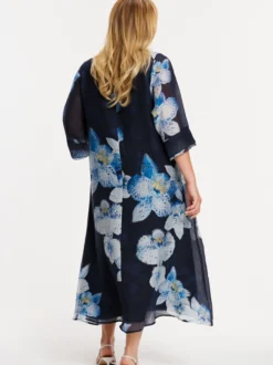 YOEK Damen Kleid in blau