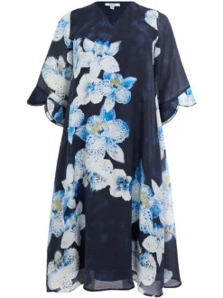 YOEK Damen Kleid in blau