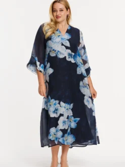 YOEK Damen Kleid in blau