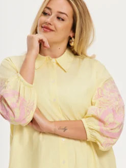YOEK Damen Kleid in gelb