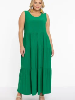 YOEK Damen Kleid in grün