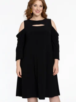 YOEK Damen Kleid in schwarz