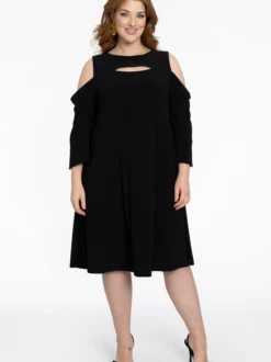 YOEK Damen Kleid in schwarz