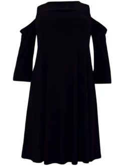 YOEK Damen Kleid in schwarz