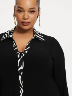 YOEK Damen Kleid in schwarz