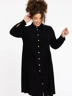 YOEK Damen Kleid in schwarz