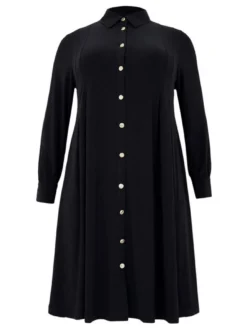 YOEK Damen Kleid in schwarz